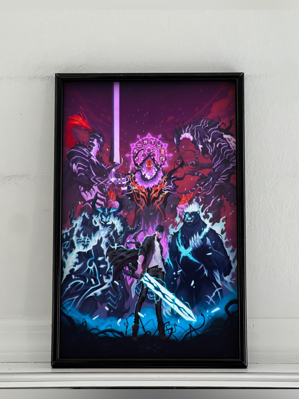 Solo Leveling Sun Jinwoo Anime Poster